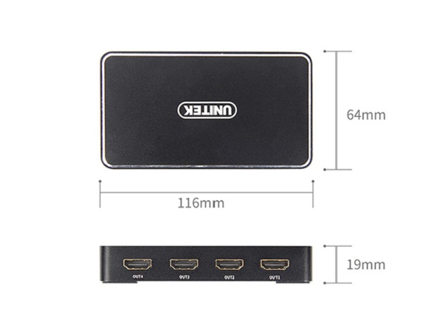 Bộ chia HDMI 1 ra 4 Unitek Unitek Y-HD12005